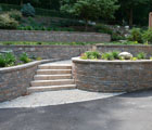 Techo-Bloc multi tier retaining wall