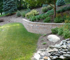 Techo-Bloc retaining wall